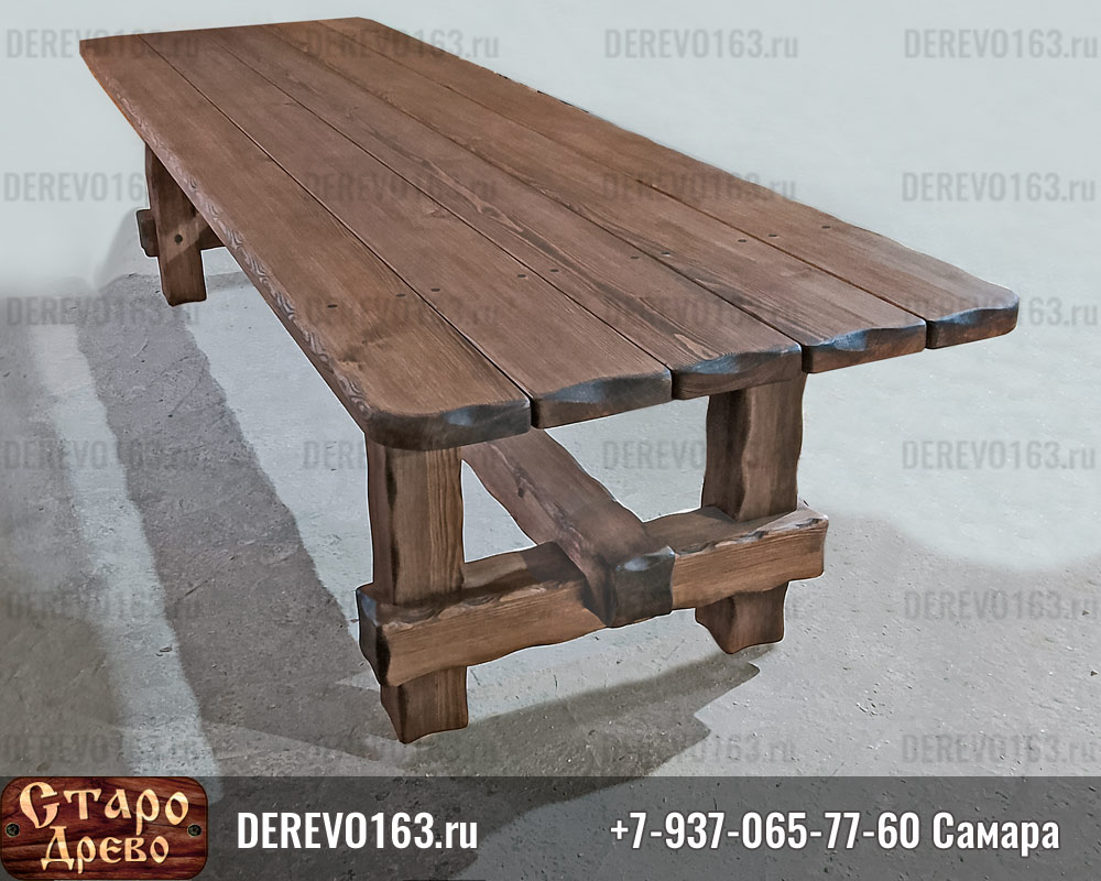 Стол из бруса под старину Самара купить цена